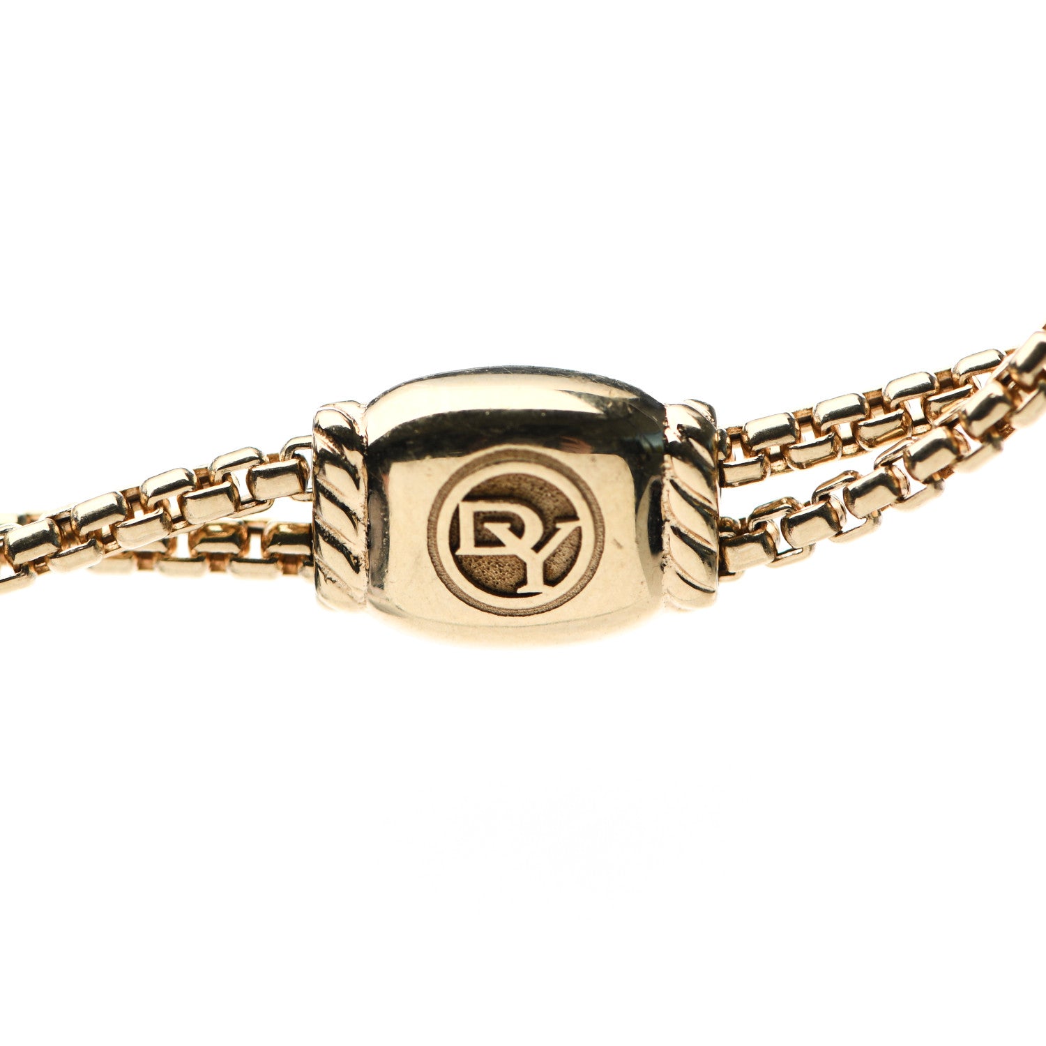 David Yurman 18K Yellow Gold 47mm Continuance Pendant Necklace 5 of 6
