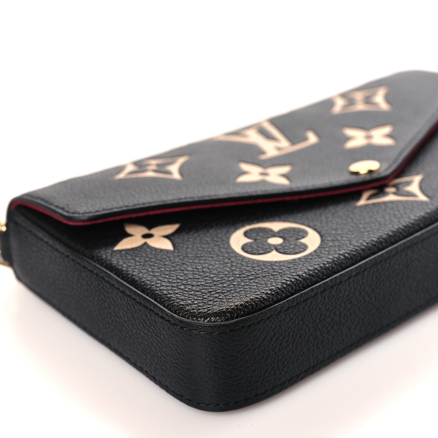 Louis Vuitton Empreinte Monogram Giant Felicie Pochette Black Beige 8 of 10