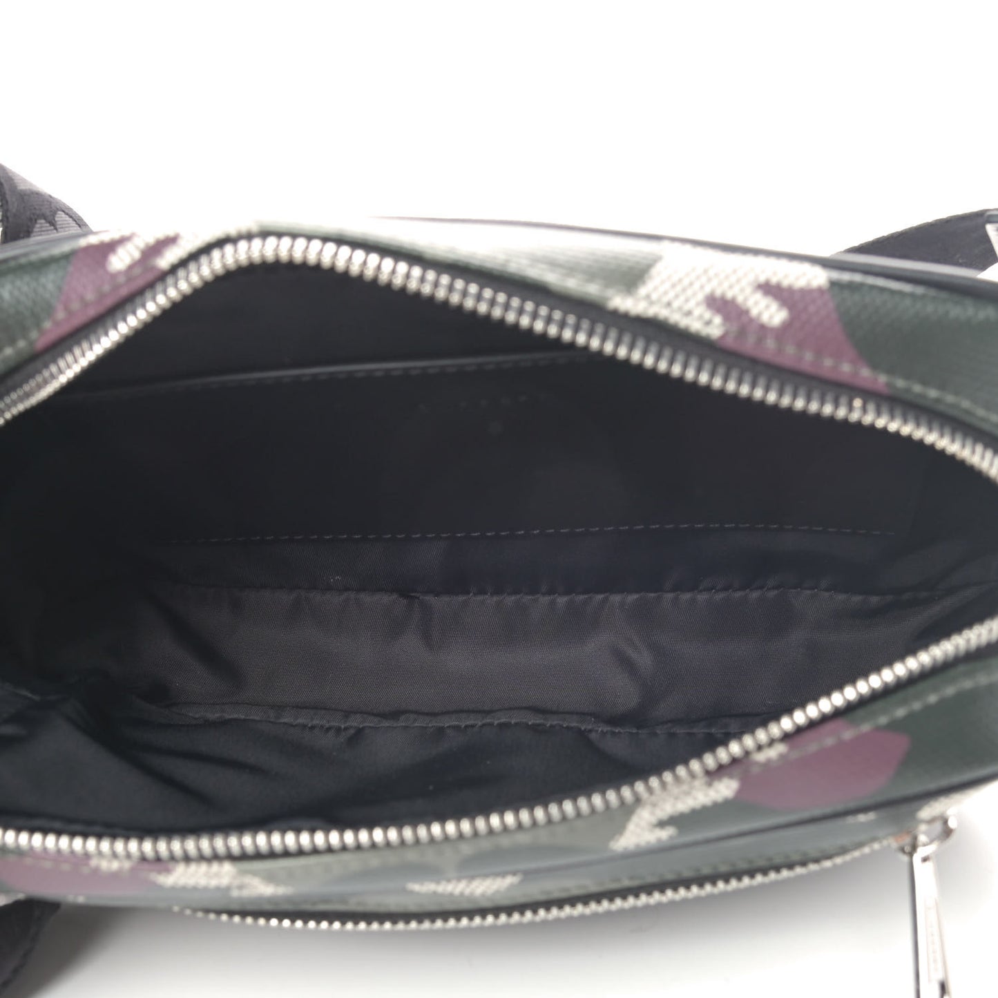 Coated Canvas Camouflage Print Bum Bag Mangrove Green