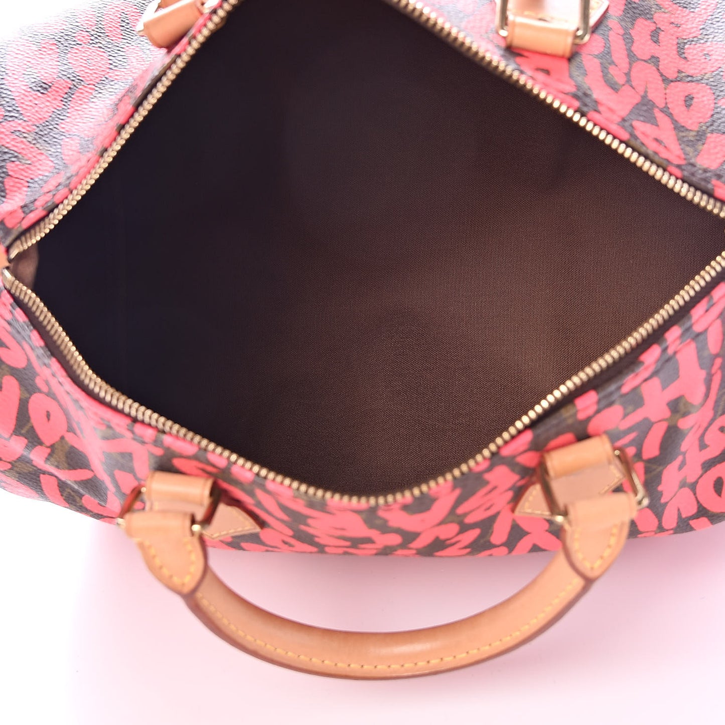 Monogram Graffiti Speedy 30 Fuchsia