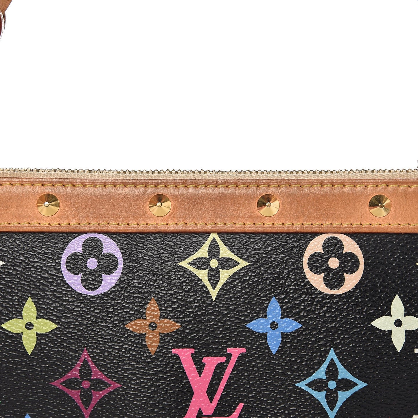 Monogram Multicolor Pochette Accessories Black