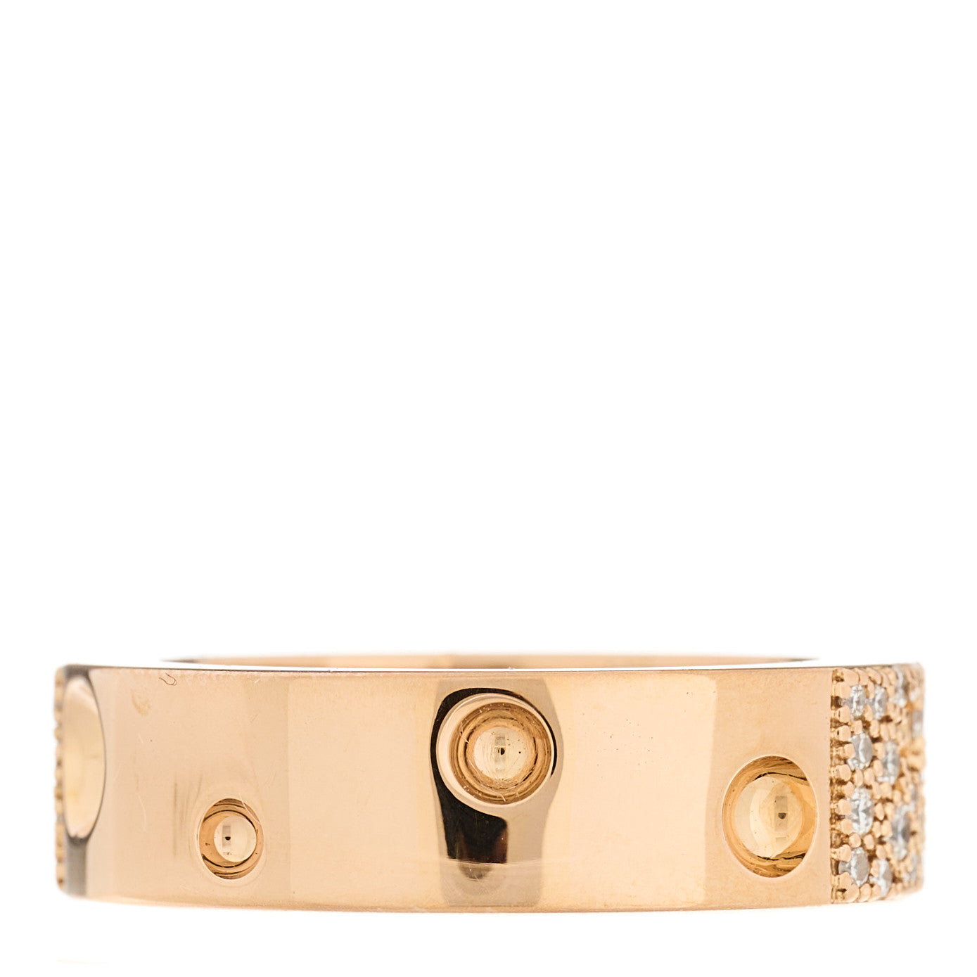 18K Rose Gold Diamond Pois Moi Luna Ring 53 6.5