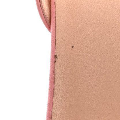 Gucci Lifford Calfskin GG Marmont Ankle Wrap 75mm Sandals 39.5 Wild Rose 9 of 10