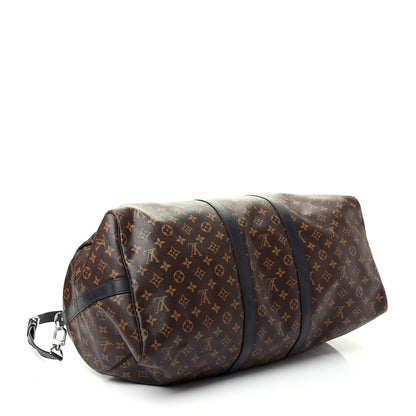 Louis Vuitton Monogram Macassar Keepall Bandouliere 55 3 of 15