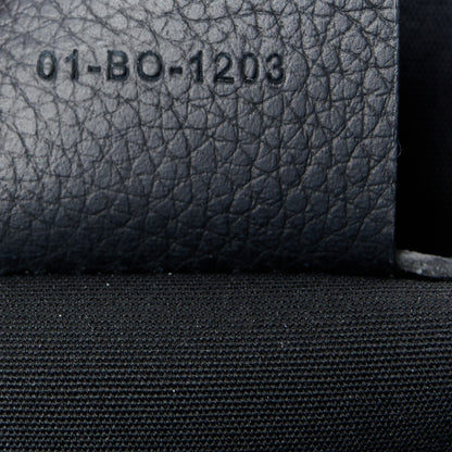 Christian Dior Oblique Jacquard Grained Calfskin Saddle Pouch With Strap Black 7 of 10