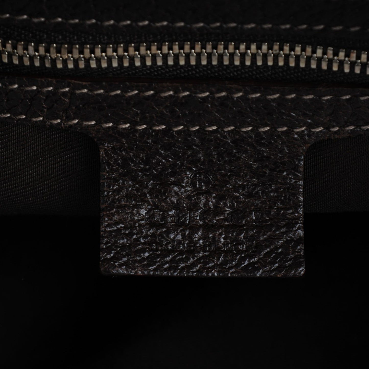 Monogram Bamboo Horsebit Hobo Dark Brown