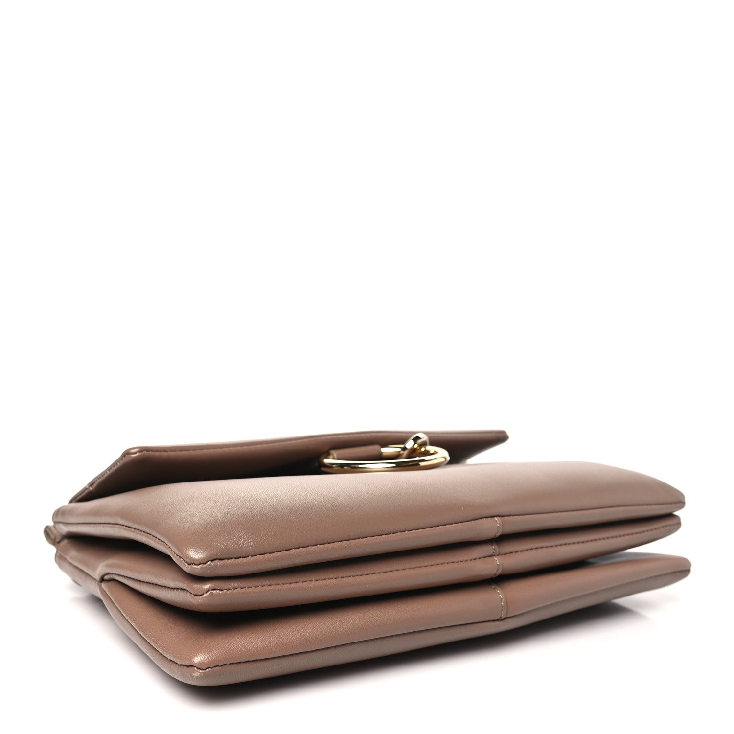 Chloe Calfskin Medium Faye Top Handle Bag Desert Taupe 4 of 12