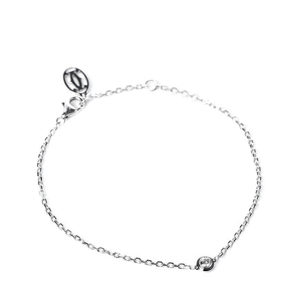 Cartier 18K White Gold Diamond SM D'Amour Bracelet 1 of 6