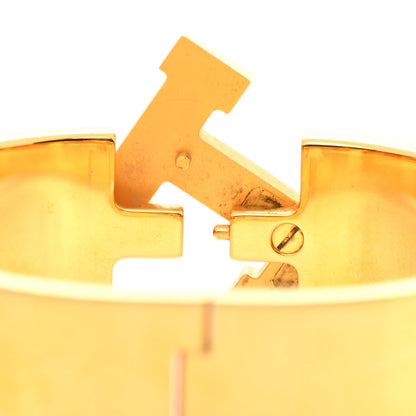 Hermes Enamel Wide Clic Clac H Bracelet PM Orange 6 of 6