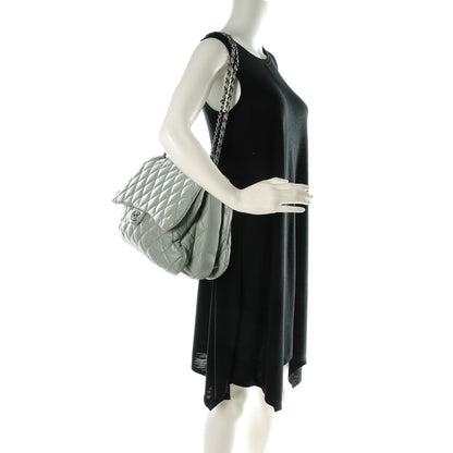 Chanel Lambskin Quilted 3 Maxi Flap Light Grey 2 of 8