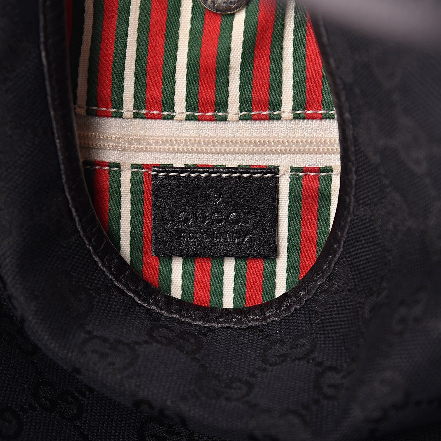 Gucci Monogram Medium New Britt Hobo Black 6 of 11