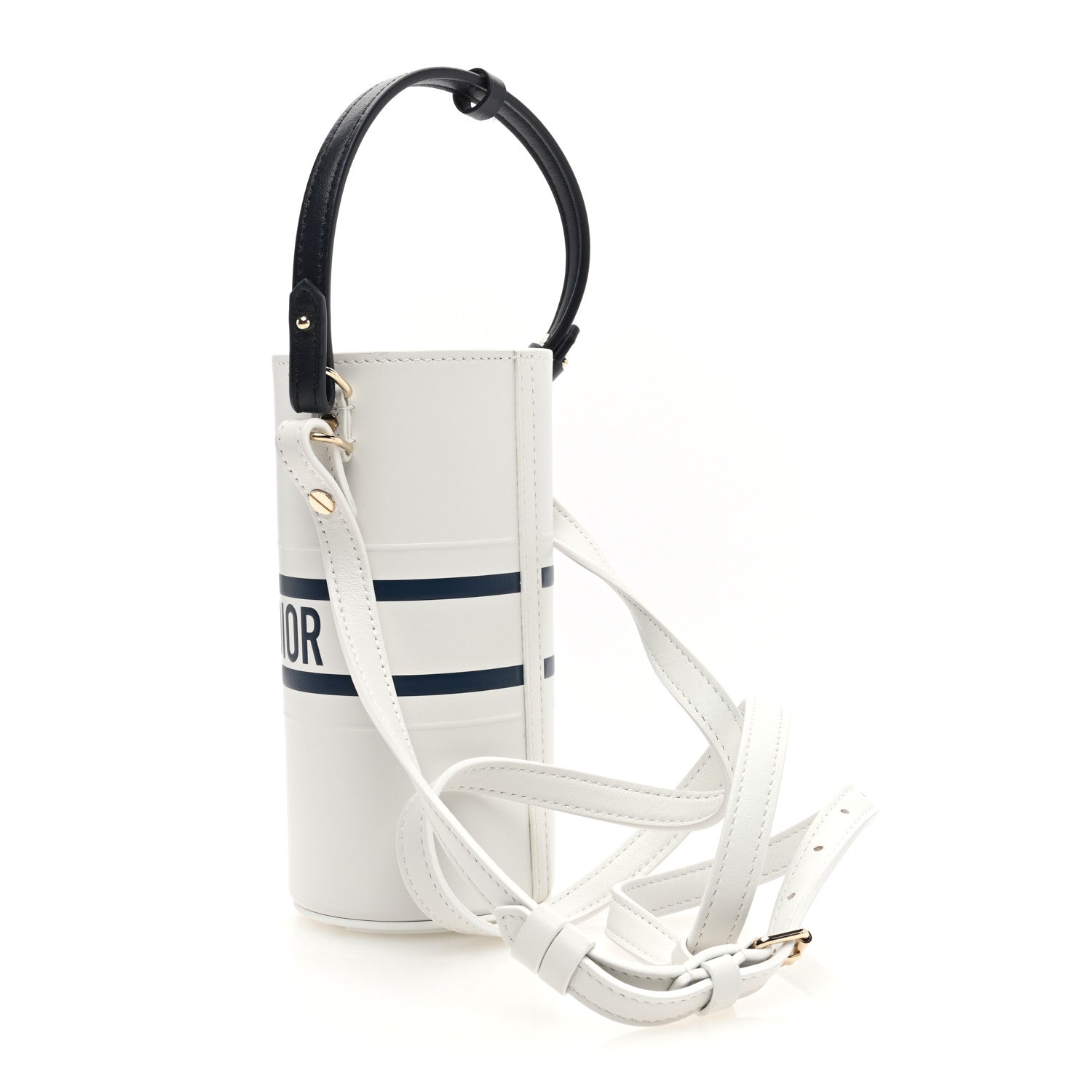 Christian Dior Calfskin Dior Vibe Bottle Holder White Blue 3 of 9