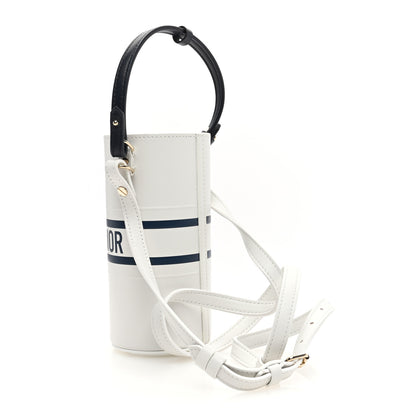Christian Dior Calfskin Dior Vibe Bottle Holder White Blue 3 of 9