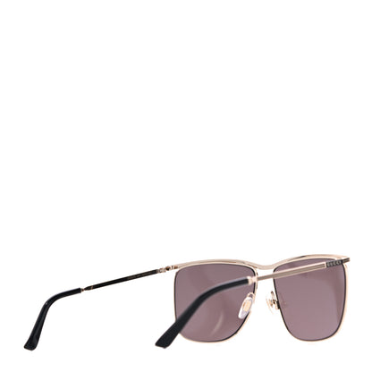 Gucci Metal Square Frame Sunglasses GG0812S Gold Brown 4 of 6
