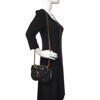 Louis Vuitton Calfskin New Wave Chain PM Black 2 of 10