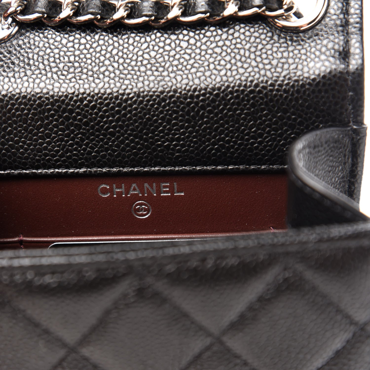 Chanel Caviar Quilted Classic Phone Holder Black 8 of 12