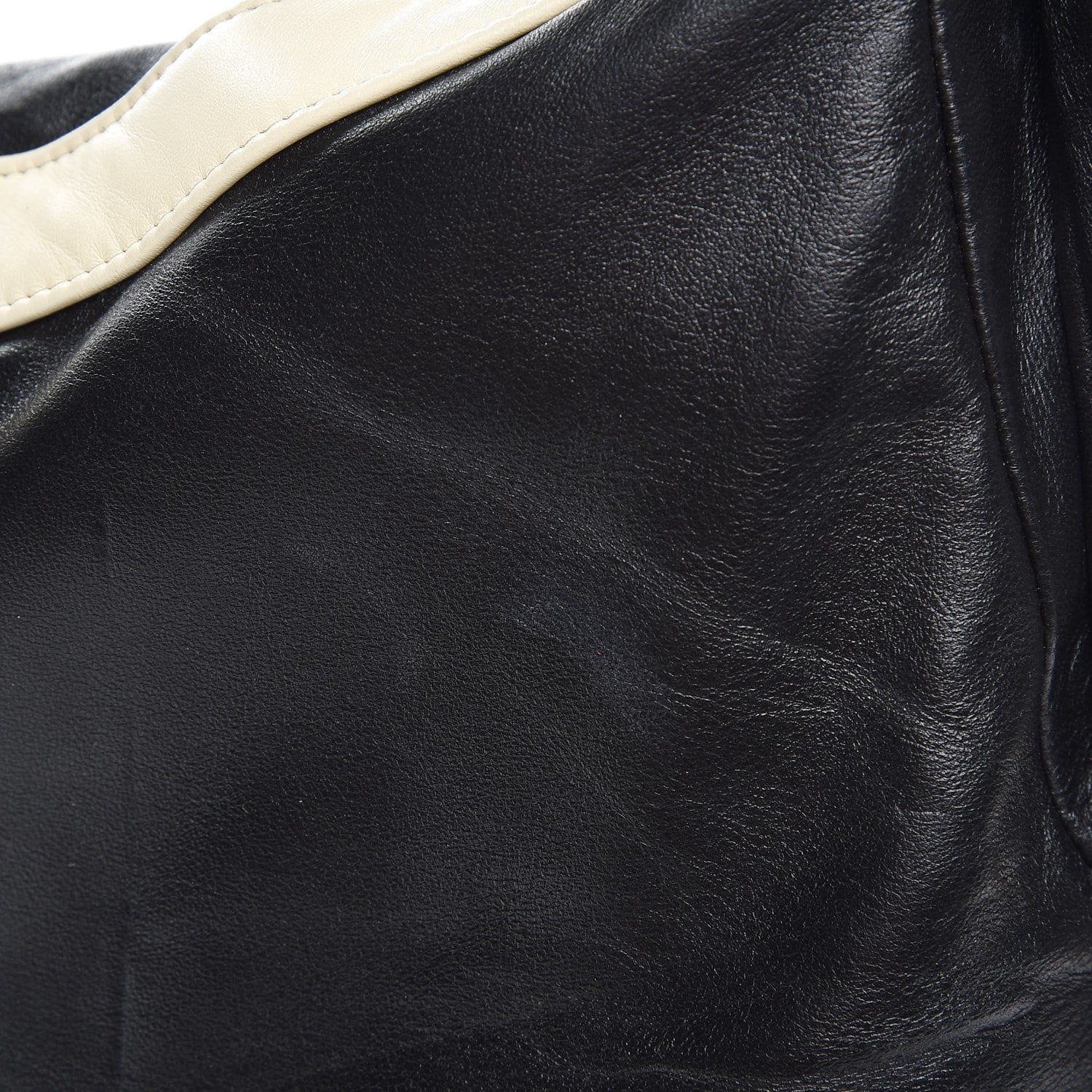 Chanel Lambskin Large Girl Bag Black Beige 8 of 11