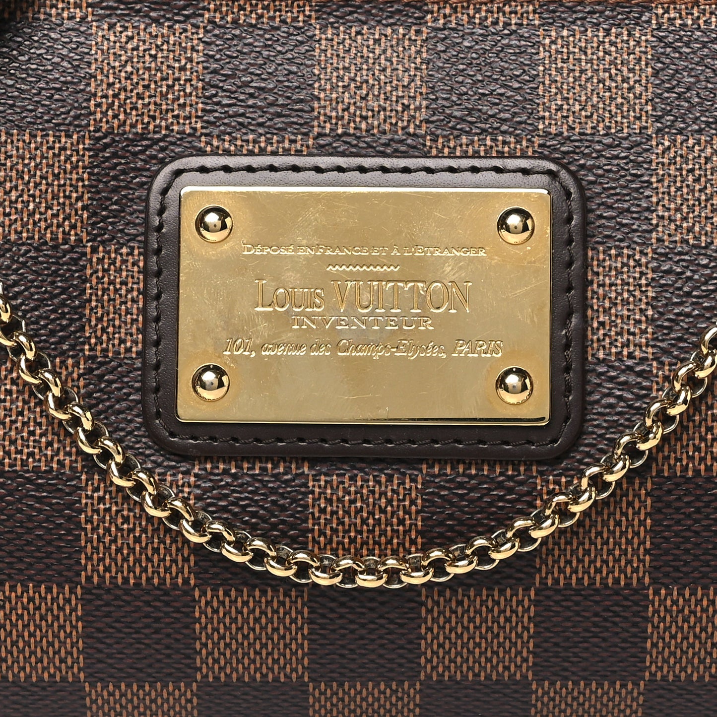 Damier Ebene Eva Clutch