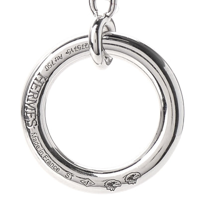 Hermes 18K White Gold Diamond New Farandole Pendant Necklace 4 of 5