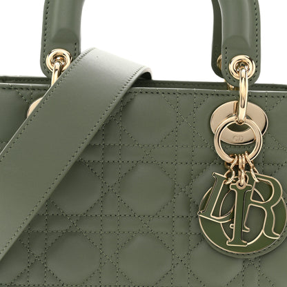 Christian Dior Lambskin Cannage Small My ABCDior Lady Dior Peyote Green 8 of 12
