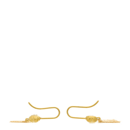 Tiffany 18K Yellow Gold Mini Elsa Peretti Mesh Earrings 3 of 4