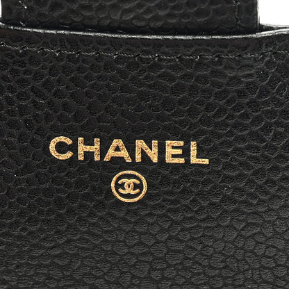Chanel Caviar Quilted Flap Card Holder Wallet Black 6 of 7