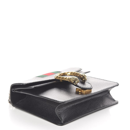 Gucci Calfskin Web Mini Dionysus Shoulder Bag Black 4 of 10