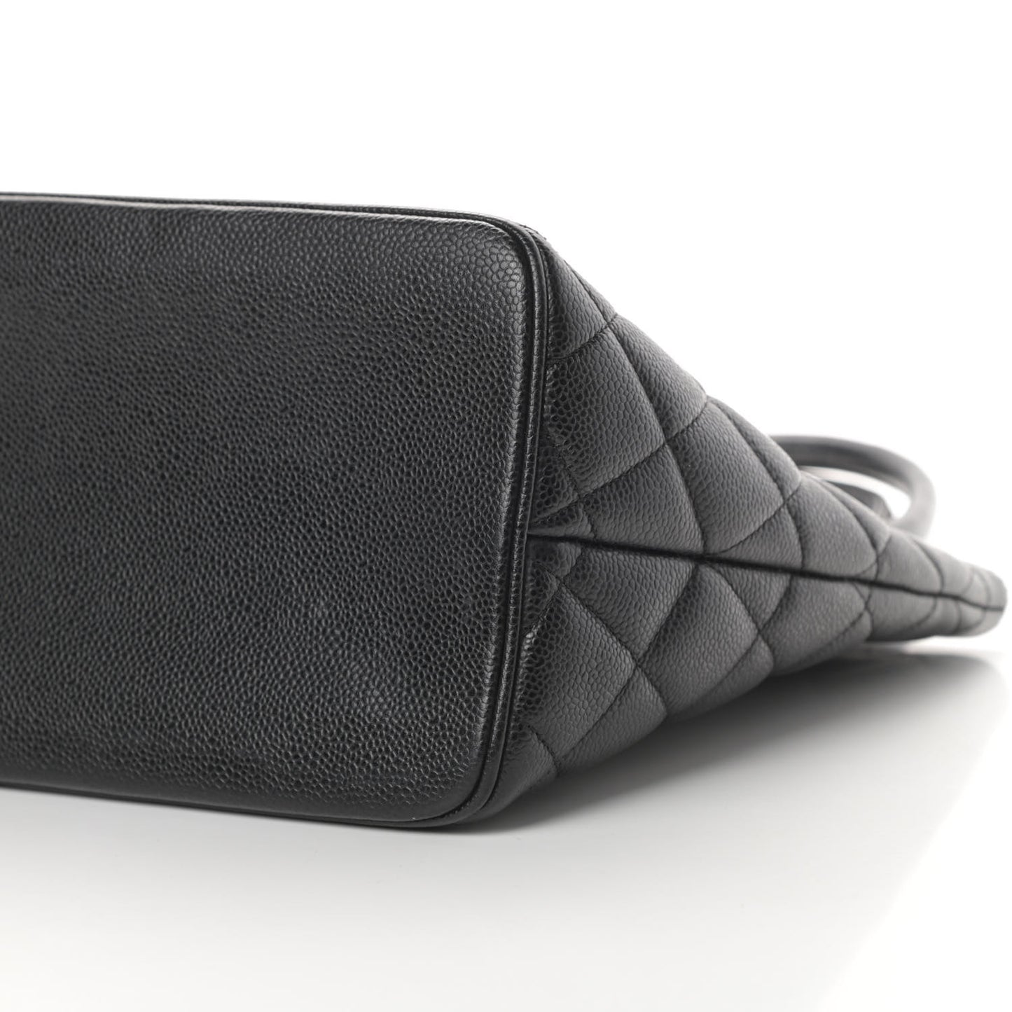 Caviar Quilted Medallion Tote Black