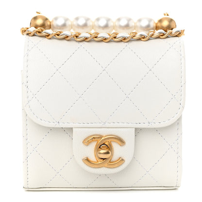 Chanel Lambskin Quilted Chic Pearls Flap White 1 of 10