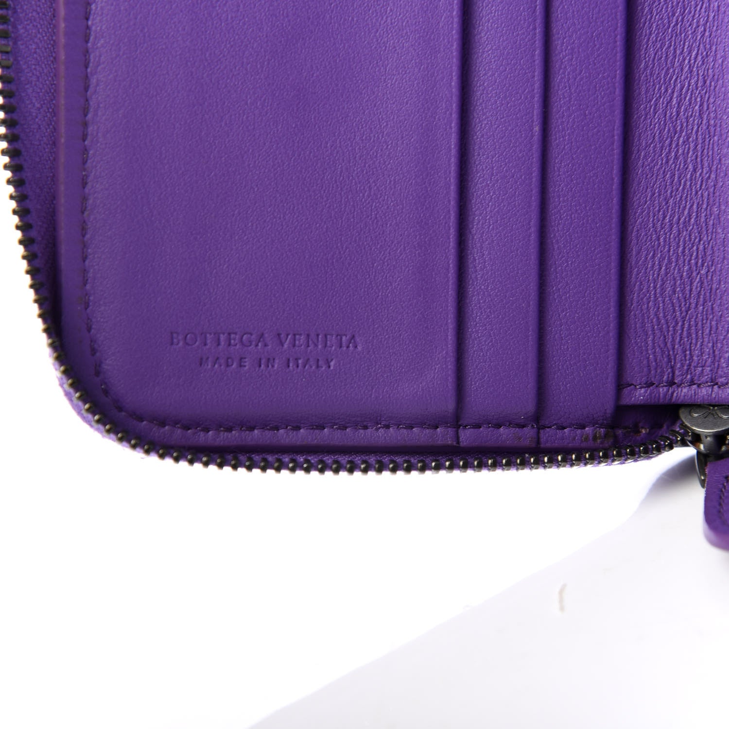 Bottega Veneta Nappa Intrecciato Zip Around Compact Wallet Deco Rose Corot 7 of 8