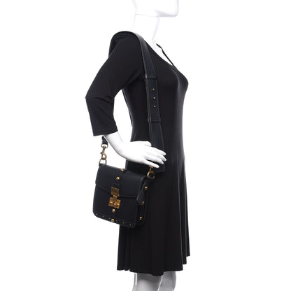 Christian Dior Calfskin Studded Square Dioraddict Flap Black 2 of 14