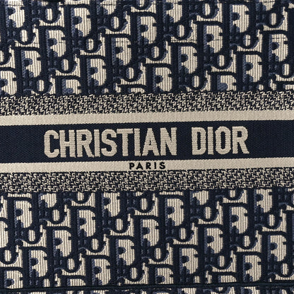Christian Dior Oblique Small Book Tote Blue Multicolor 8 of 11