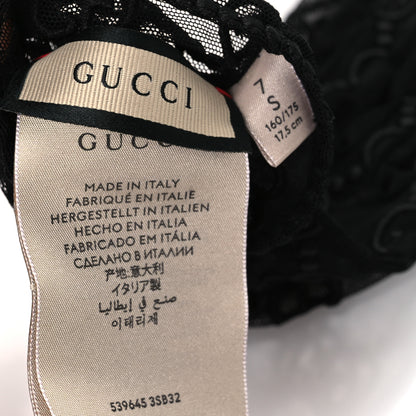 Gucci GG Monogram Tule Sheer Gloves S Black 3 of 4