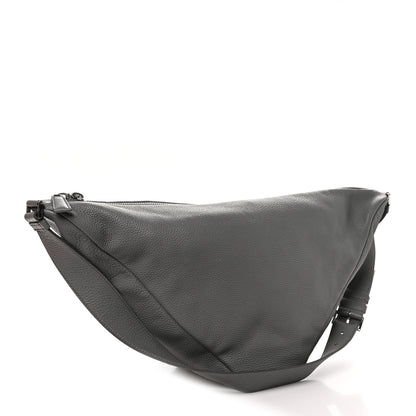 Prada Vitello Daino Triangle Shoulder Bag Grey 3 of 9