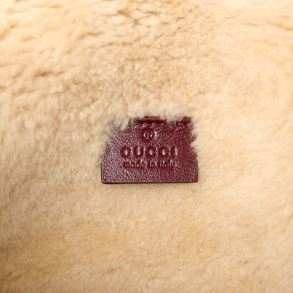 Gucci Azalea Calfskin Wool Matelasse Diagonal Small GG Marmont Shoulder Bag Sand Desert 6 of 10