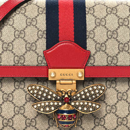 Gucci GG Supreme Monogram Medium Queen Margaret Shoulder Bag Red 9 of 12