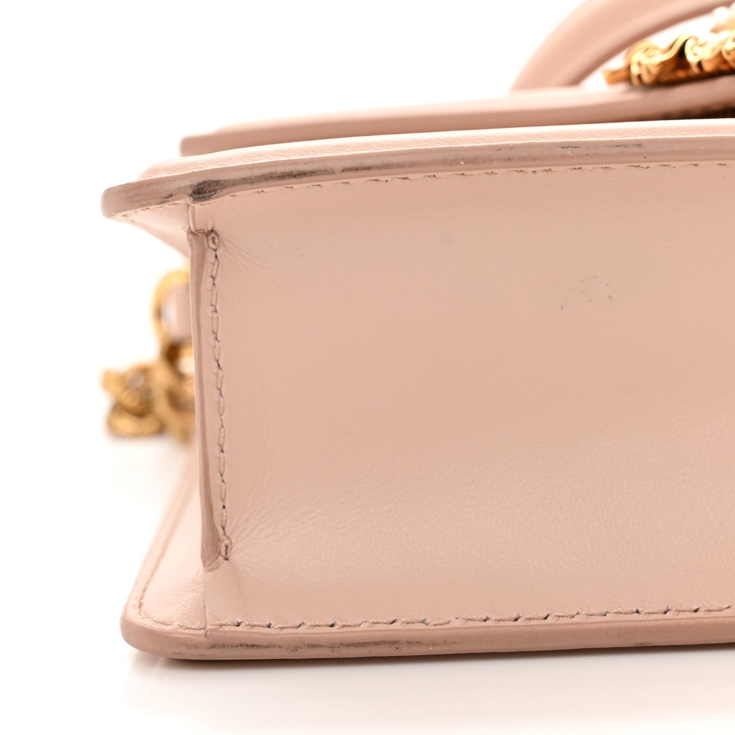 Smooth Calfskin Small Devotion Envelope Top Handle Bag Cipria