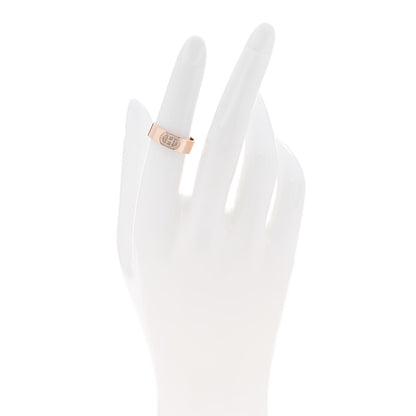 Hermes 18K Rose Gold Diamond PM H D'Ancre Ring 51 5.75 2 of 5