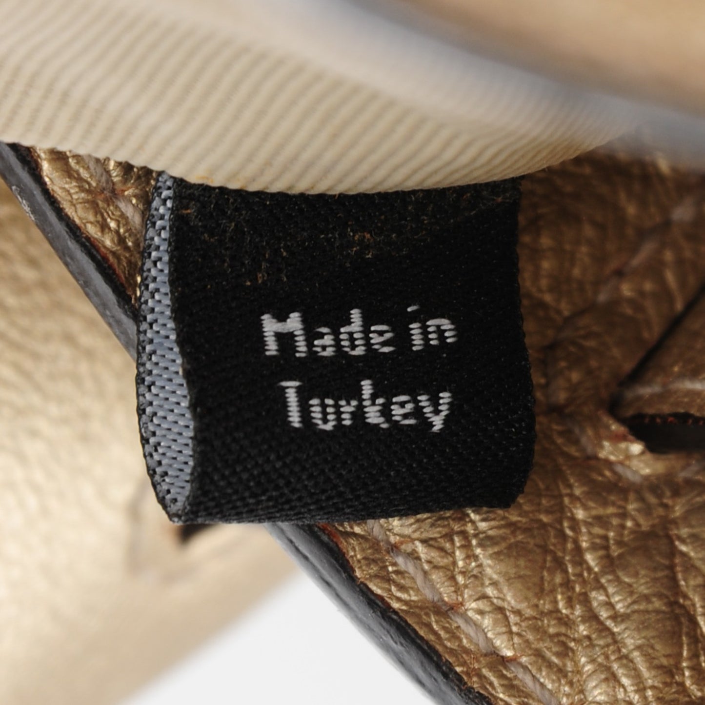 Metallic Calfskin Ledbury Champagne