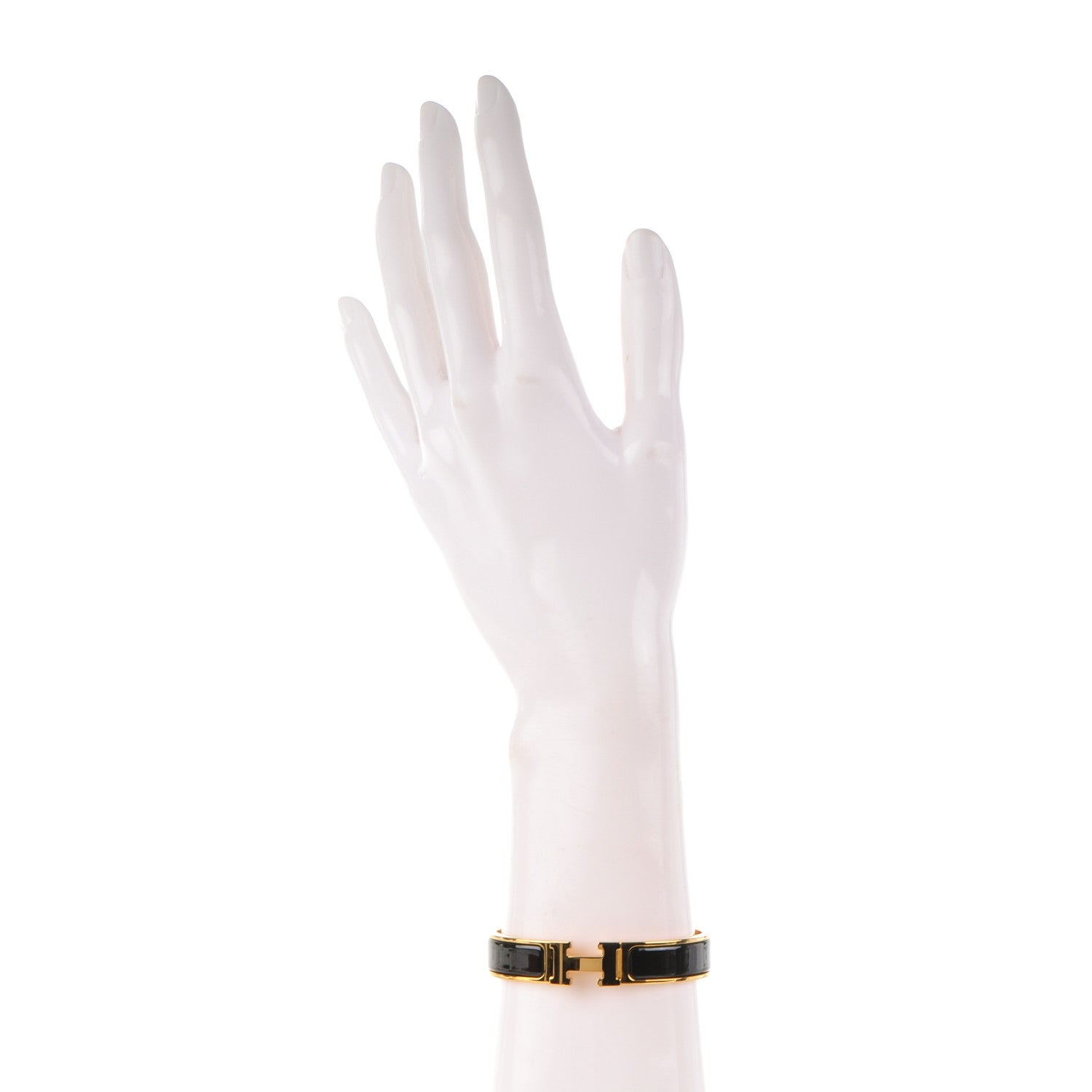 Hermes Enamel Narrow Clic Clac H Bracelet PM Black 2 of 4