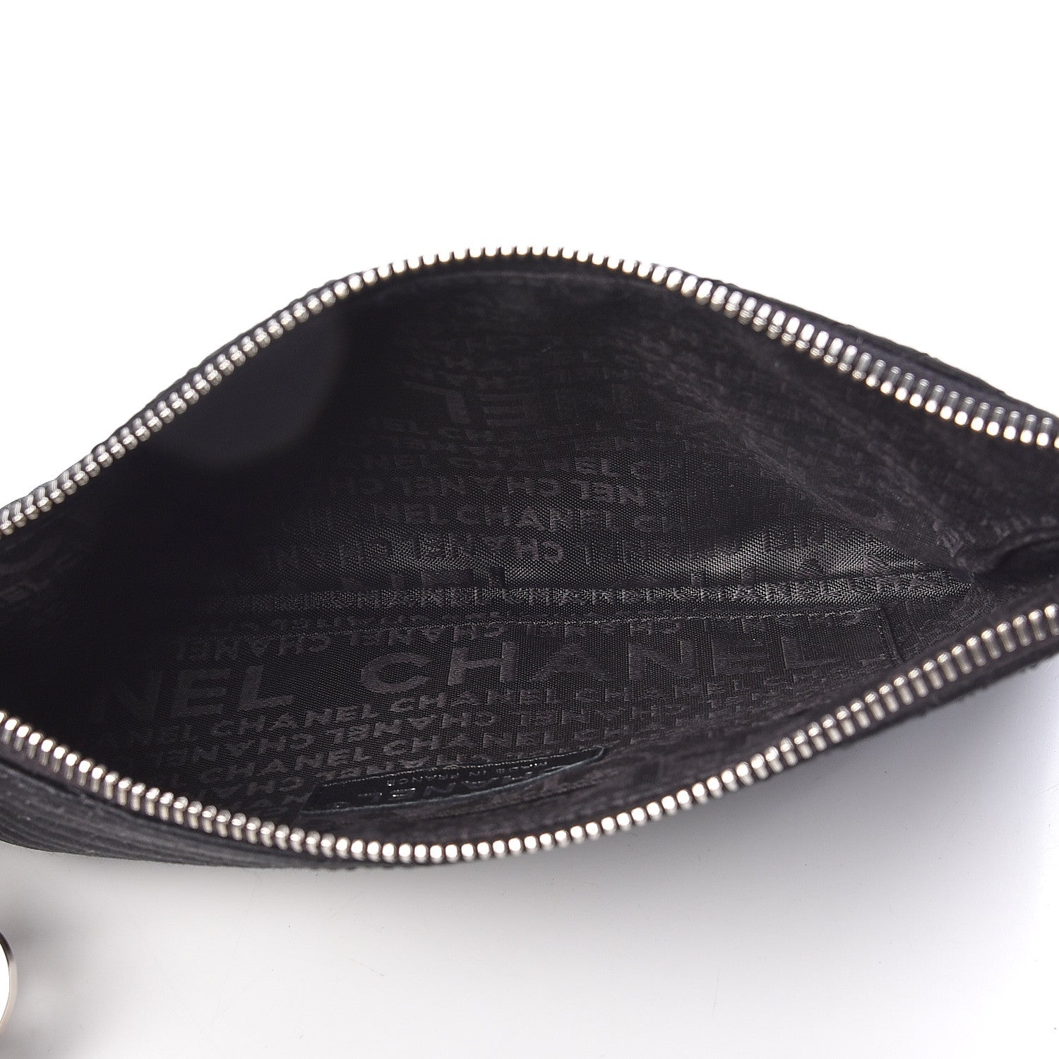 Chanel Satin CC Evening Bag Black 5 of 8