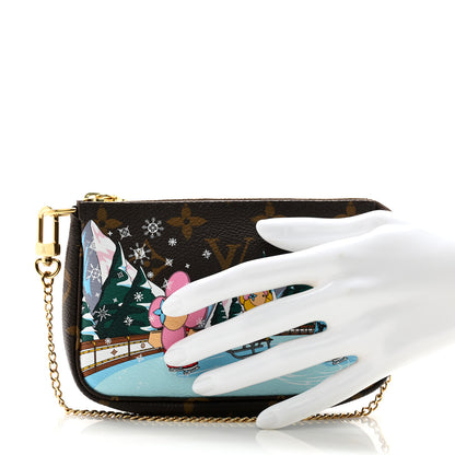 Louis Vuitton Monogram 2023 Christmas Animation Alpine Pochette Accessories Pink 2 of 9