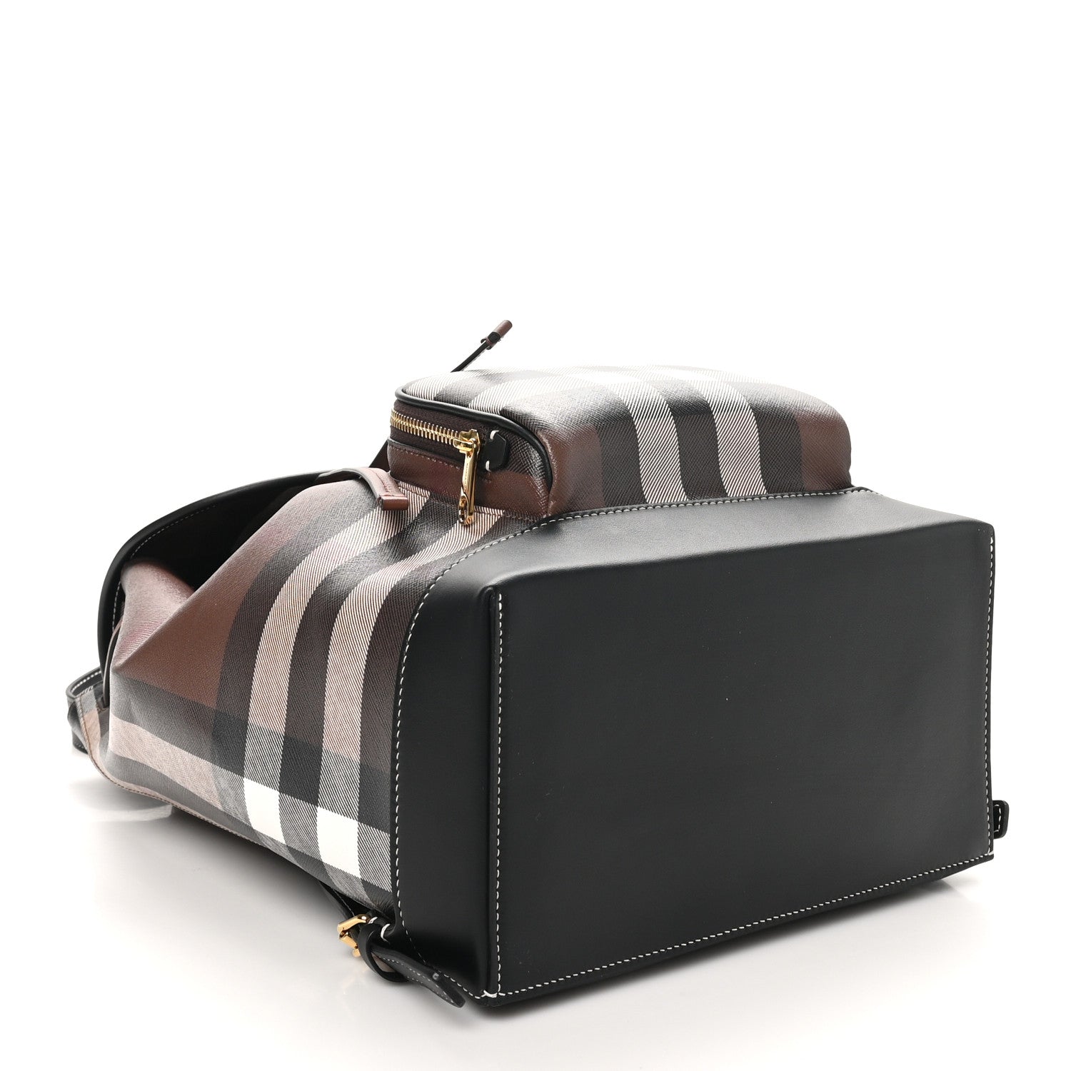 Burberry E-Canvas Check Backpack Dark Birch Brown 4 of 9