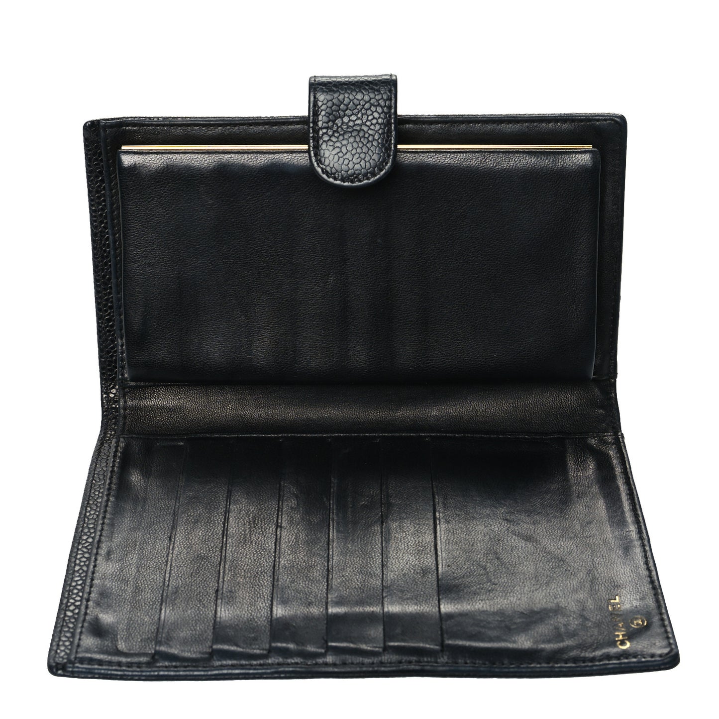 Caviar Timeless CC French Wallet Black