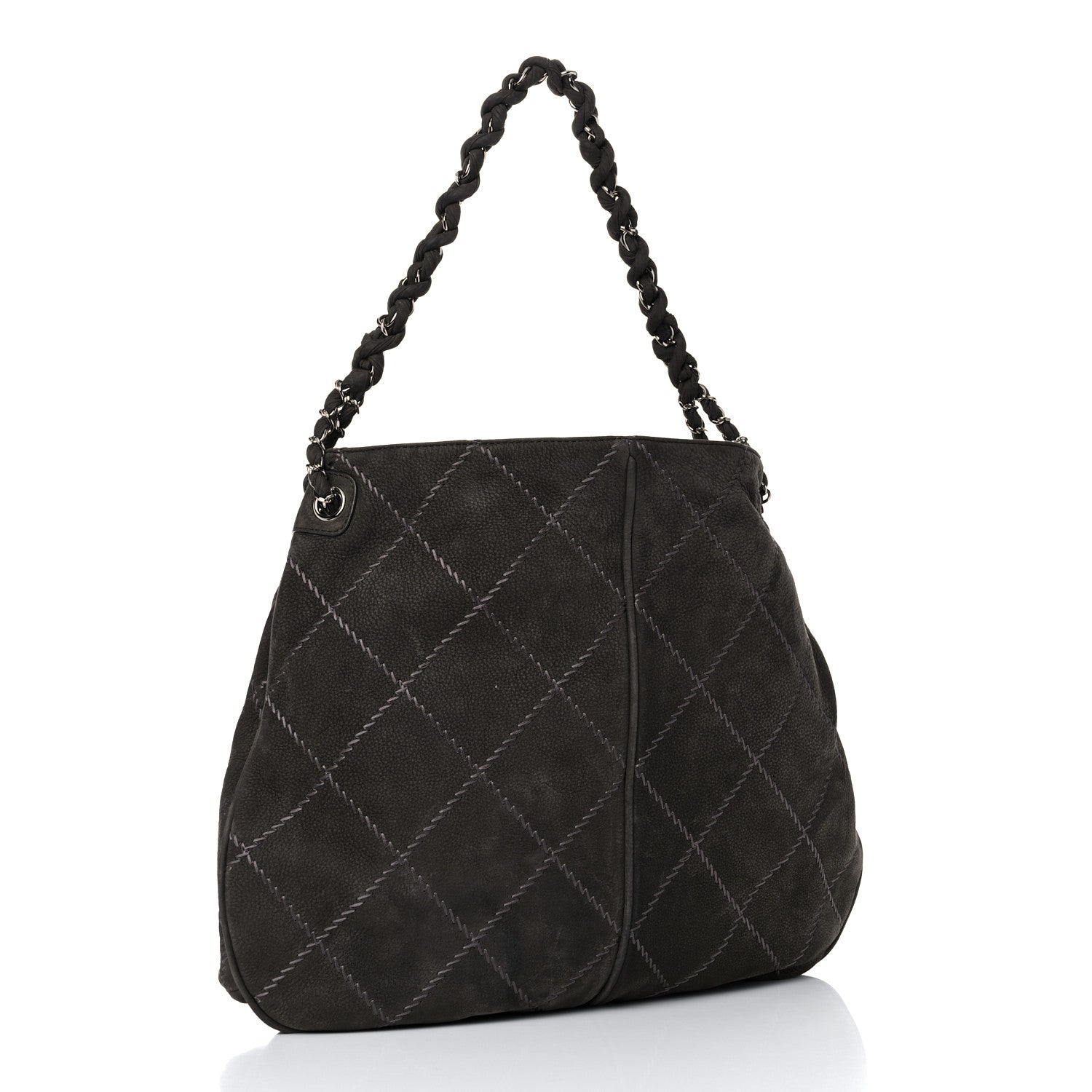 Chanel Suede Ultimate Stitch Hobo Grey 3 of 15