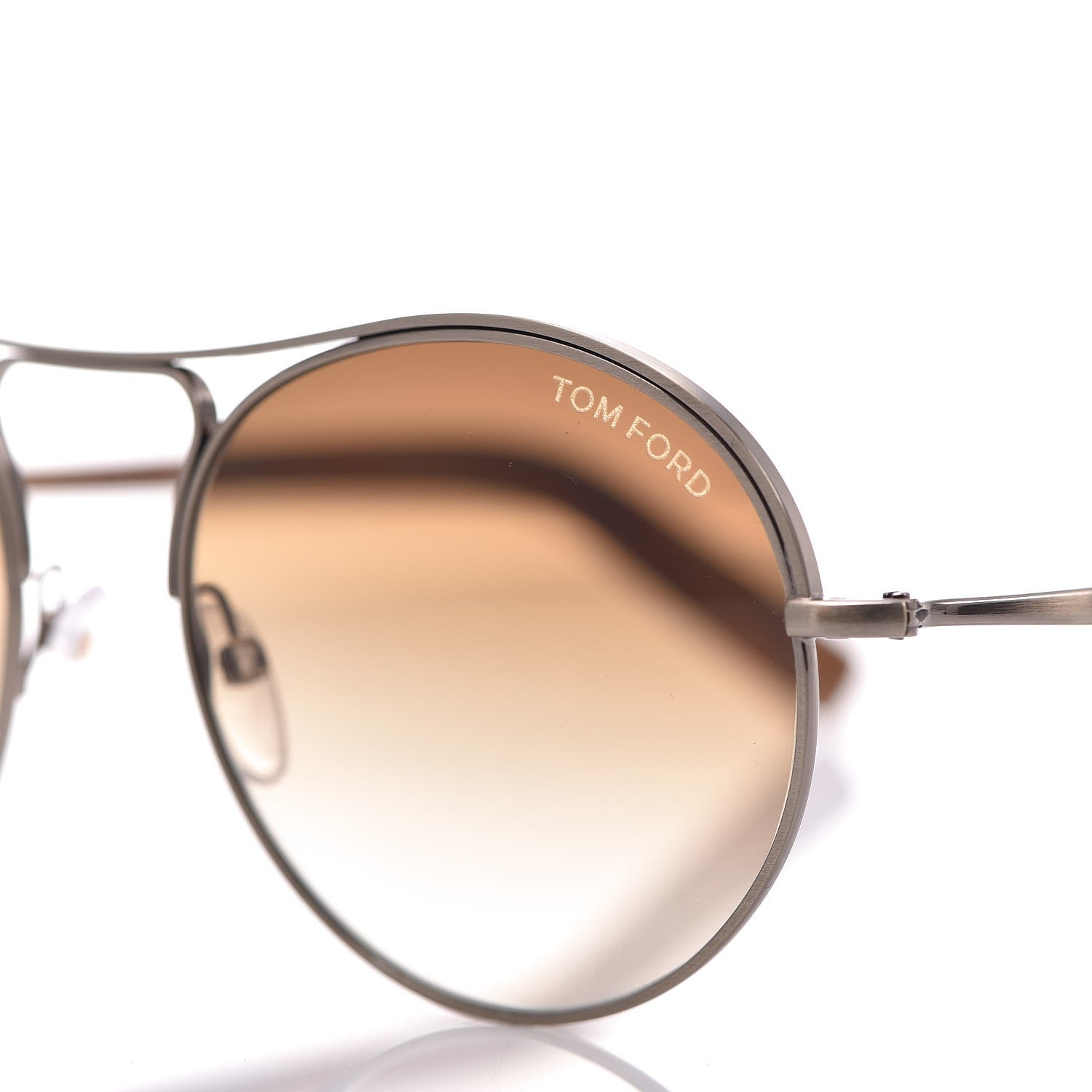 Tom Ford Jessie Aviator Sunglasses TF449 Gold Brown 7 of 9