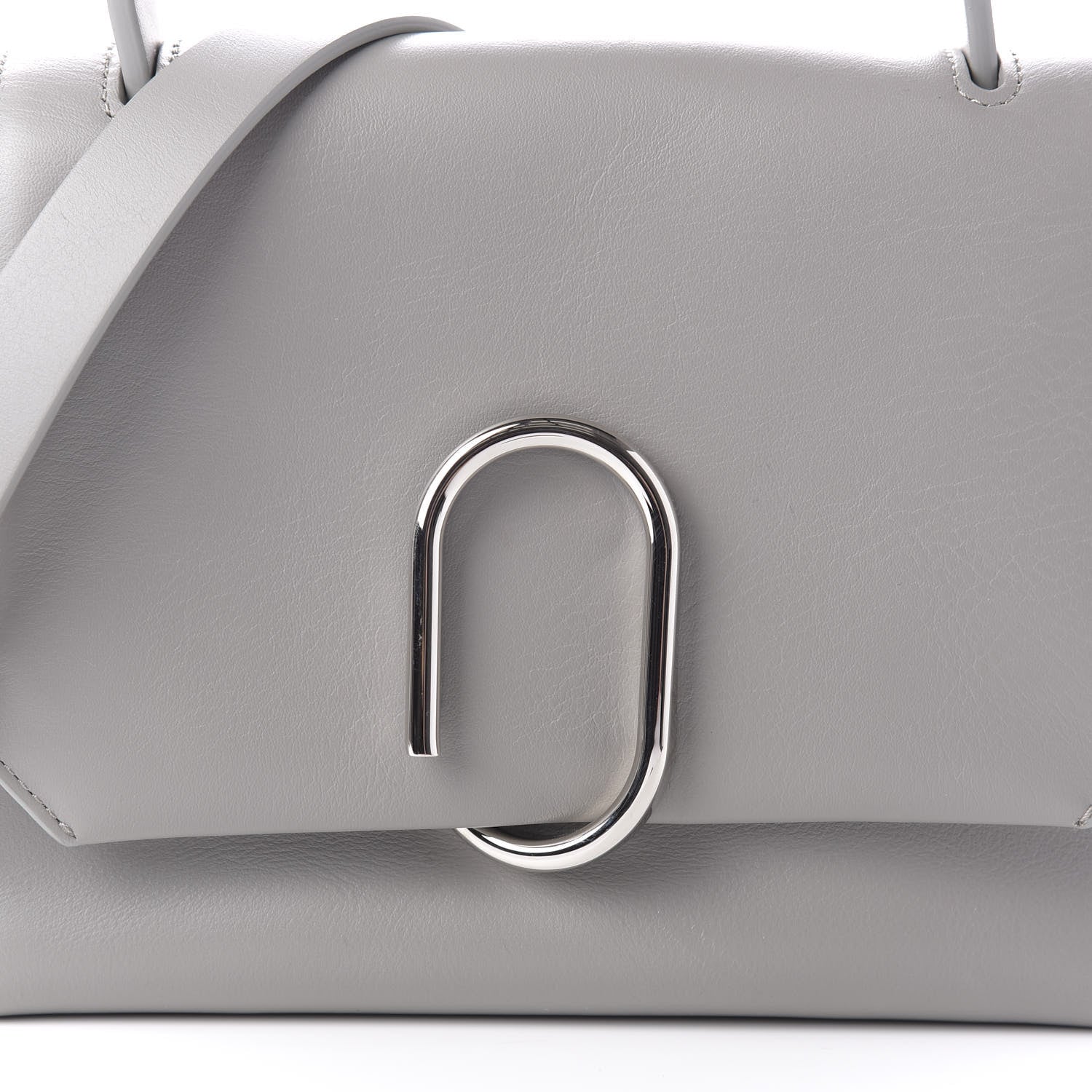 3.1 Phillip Lim 3.1 Smooth Calfskin Mini Alix Top Handle Satchel Cement 9 of 9