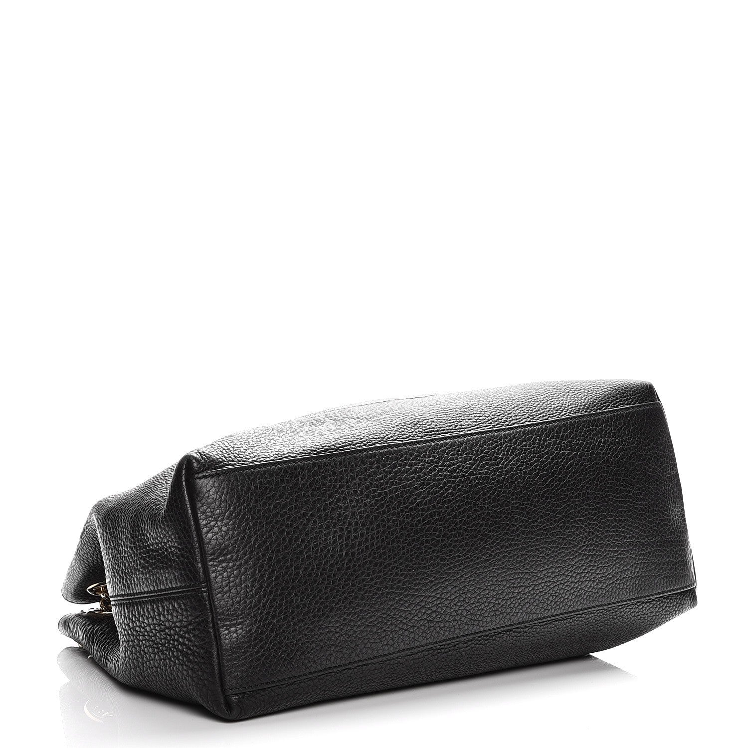 Gucci Pebbled Calfskin Medium Soho Chain Shoulder Bag Black 4 of 11