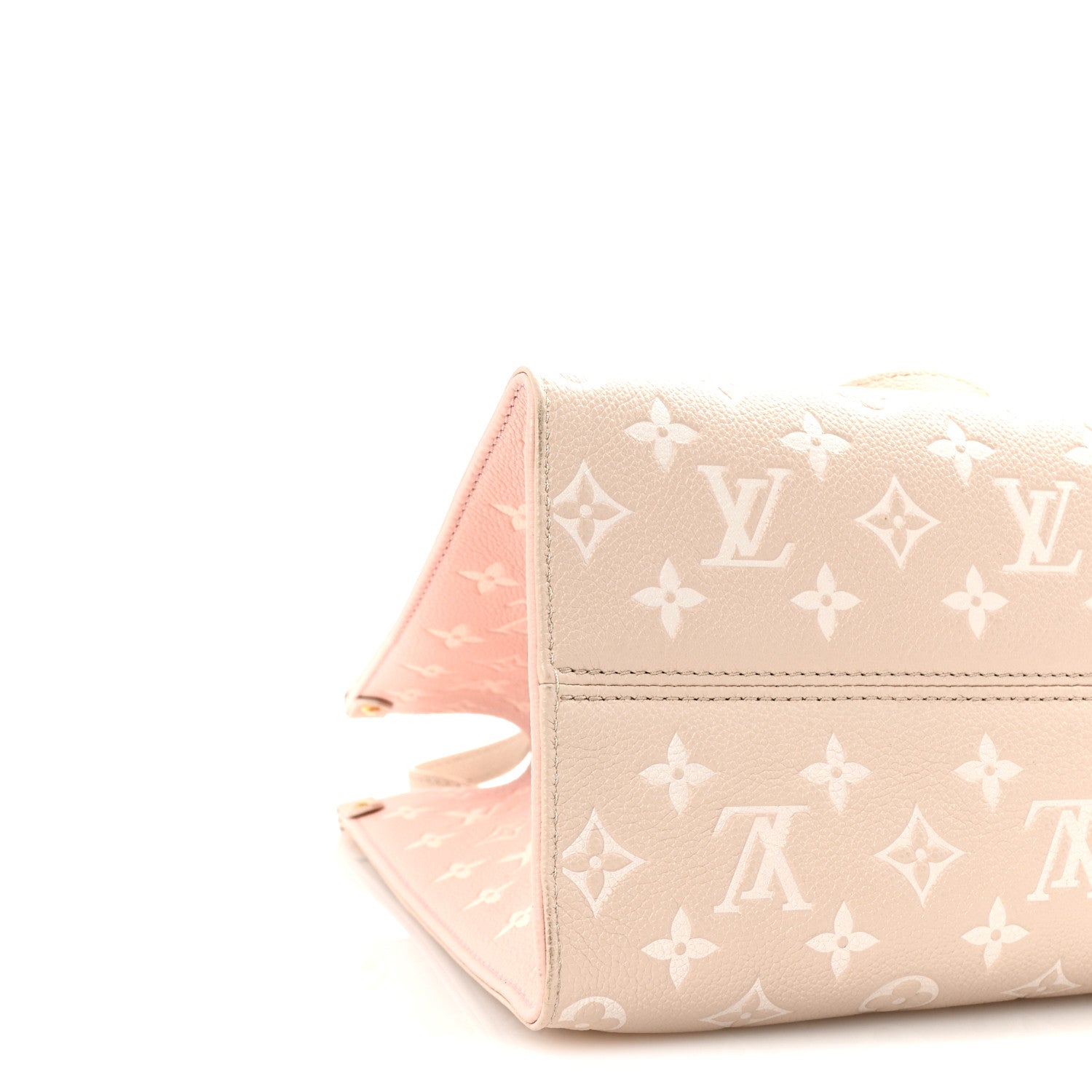 Louis Vuitton Empreinte Monogram Spring In The City Onthego MM Beige Pink Yellow 8 of 9