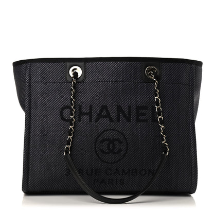 Chanel Mixed Fibers Small Deauville Tote Black 1 of 9